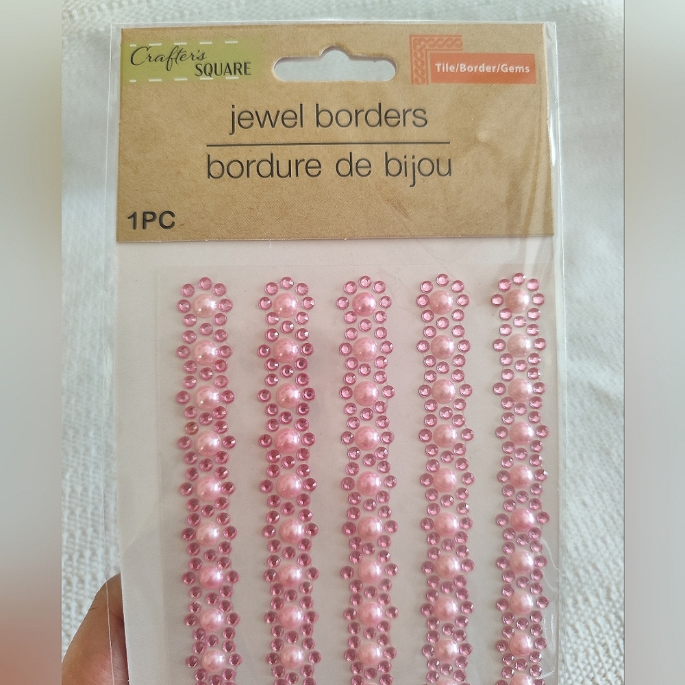 CRAFTER'S SQUARE BORDER GEM STICKERS